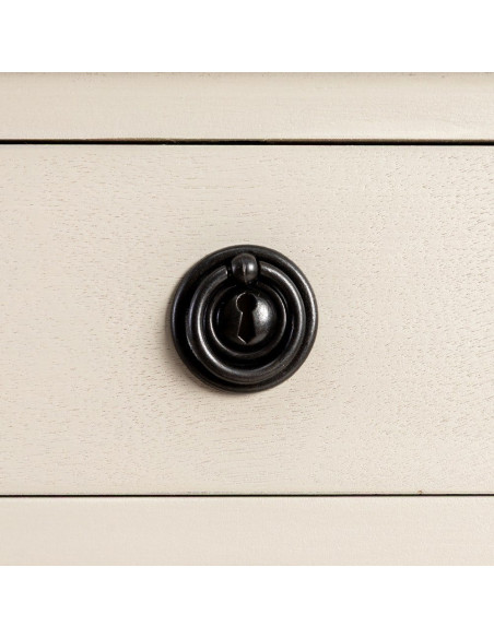 Table de chevet classique chic 1 tiroir 1 étagère Bois de pin Bois MDF Gris clair Montabel 