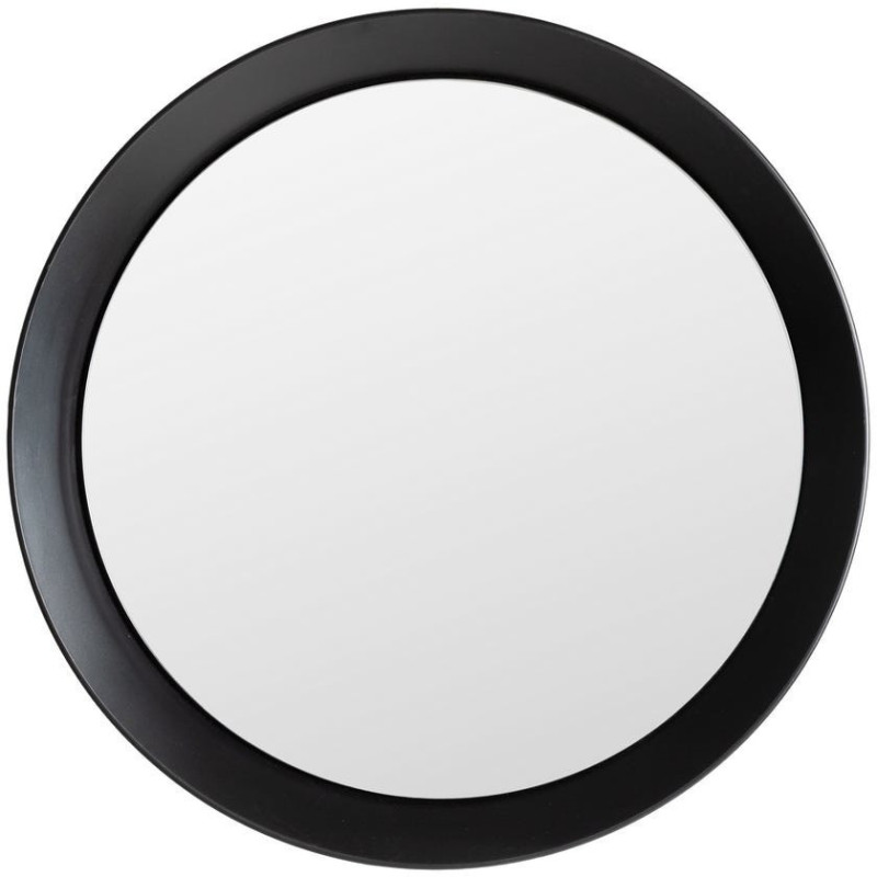 Lot de 3 Miroirs muraux minimalistes Rond Métal Noir Orvello 