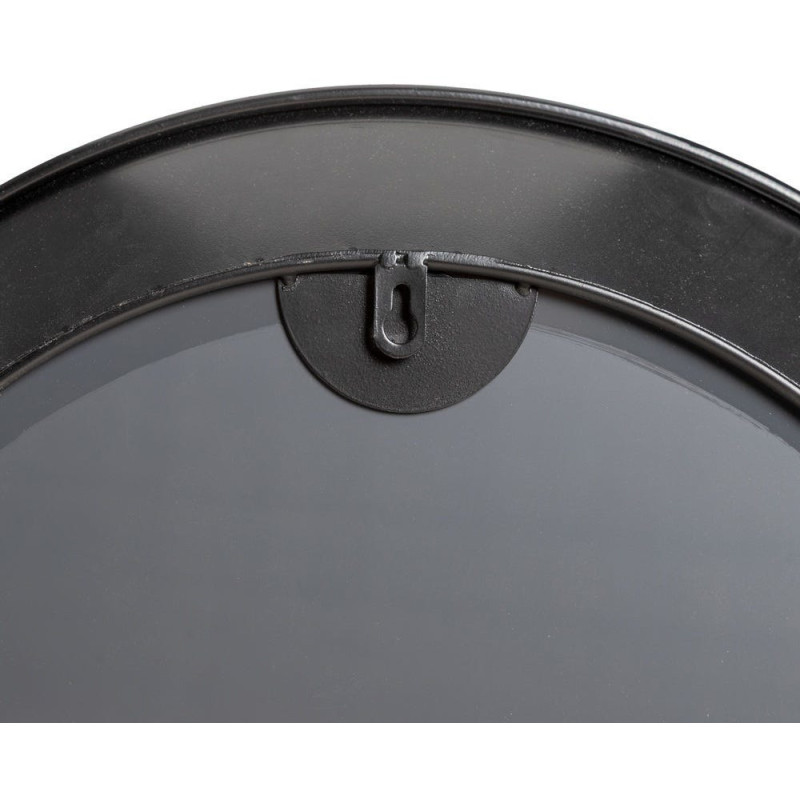 Lot de 3 Miroirs muraux minimalistes Rond Métal Noir Orvello 