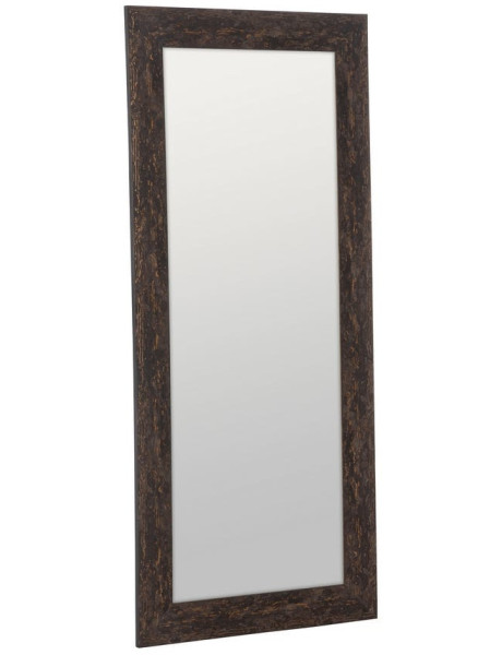 Grand Miroir XXL habilleur à poser industriel chic Rectangulaire 80x180 Bois de pin Marron Romaretto 