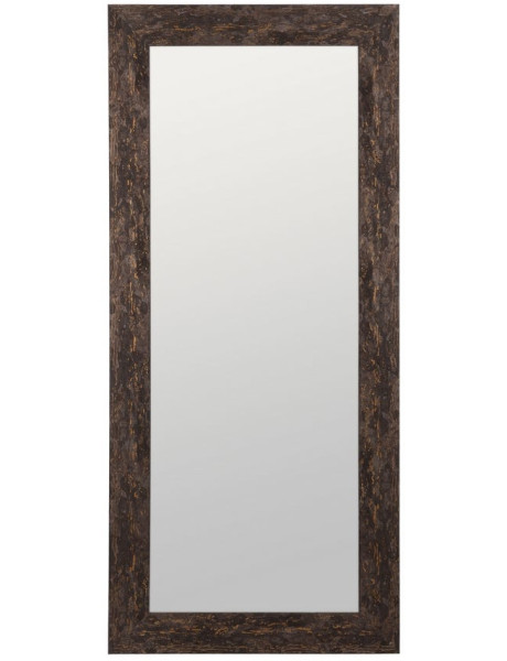 Grand Miroir XXL habilleur à poser industriel chic Rectangulaire 80x180 Bois de pin Marron Romaretto 