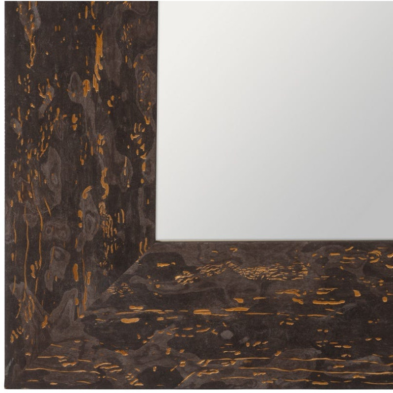 Grand Miroir XXL habilleur à poser industriel chic Rectangulaire 80x180 Bois de pin Marron Romaretto 