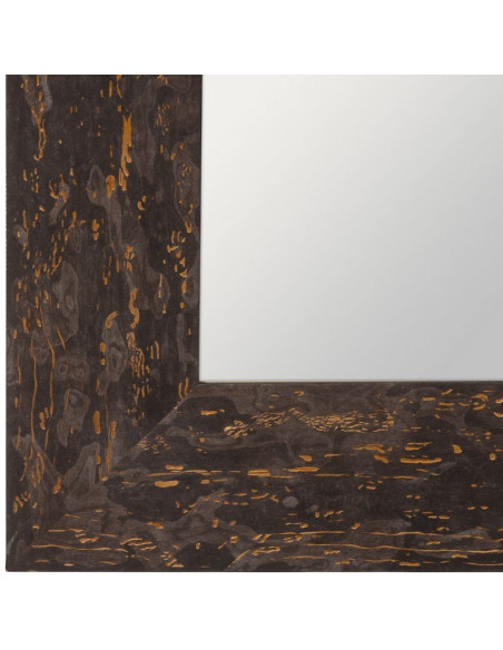 Grand Miroir XXL habilleur à poser industriel chic Rectangulaire 80x180 Bois de pin Marron Romaretto 