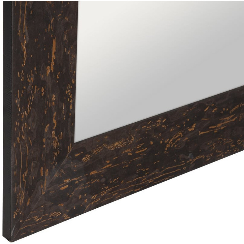 Grand Miroir XXL habilleur à poser industriel chic Rectangulaire 80x180 Bois de pin Marron Romaretto 