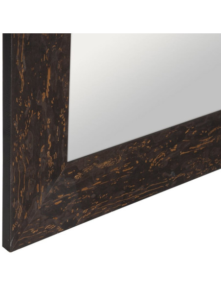 Grand Miroir XXL habilleur à poser industriel chic Rectangulaire 80x180 Bois de pin Marron Romaretto 