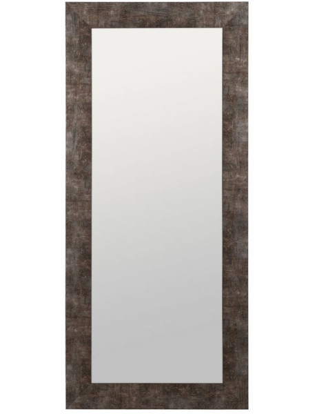 Grand Miroir XXL habilleur à poser industriel chic Rectangulaire 80x180 Bois de pin Marron Torvano 