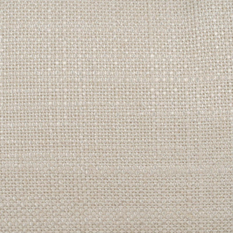 Grand Canapé moderne style Hamptons chic Droit 4 places 220 cm Tissu Blanc crème Bois de pin massif MDF Almareta 