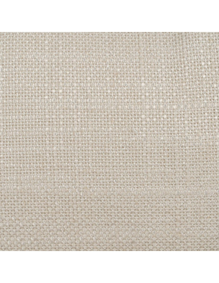 Grand Canapé moderne style Hamptons chic Droit 4 places 220 cm Tissu Blanc crème Bois de pin massif MDF Almareta 