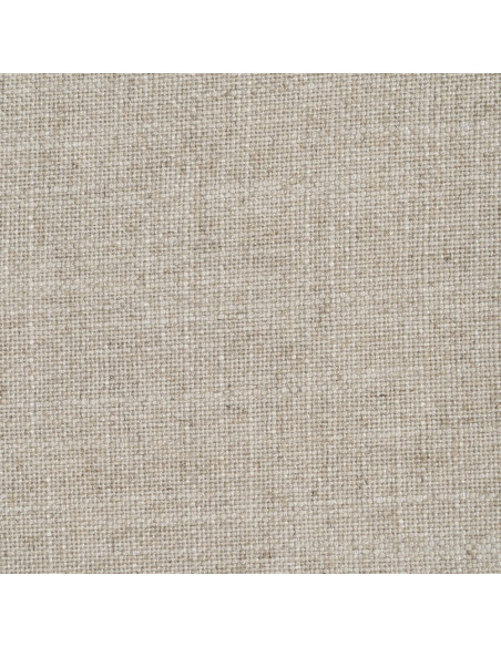 Grand Canapé moderne style Hamptons chic Droit 4 places 220 cm Tissu Beige naturel Bois de pin massif MDF Almareta 