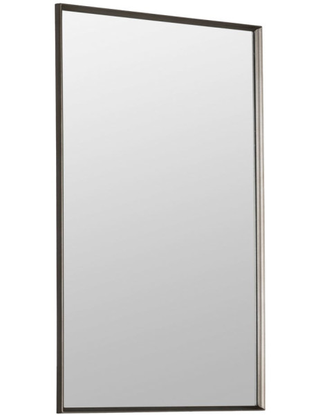 Miroir mural industriel chic Rectangulaire 60x90 Métal Gris acier Acero 