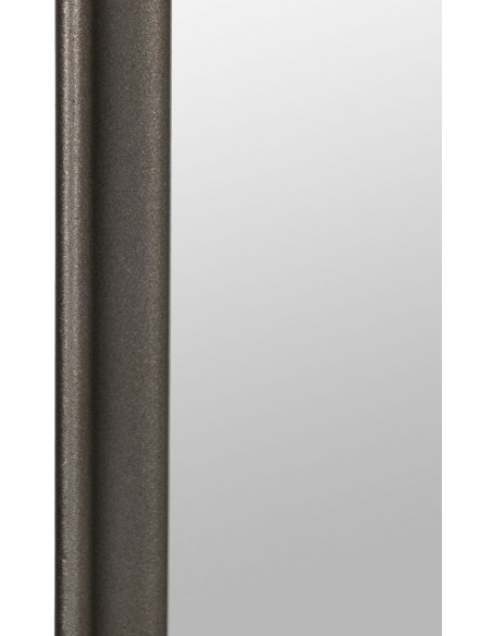 Miroir mural industriel chic Rectangulaire 60x90 Métal Gris acier Acero 