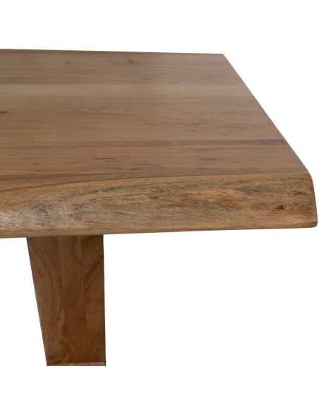 Grande Table à manger style campagne moderne Rectangulaire 6 personnes 180 cm Bois d'acacia Naturel Arvanio 