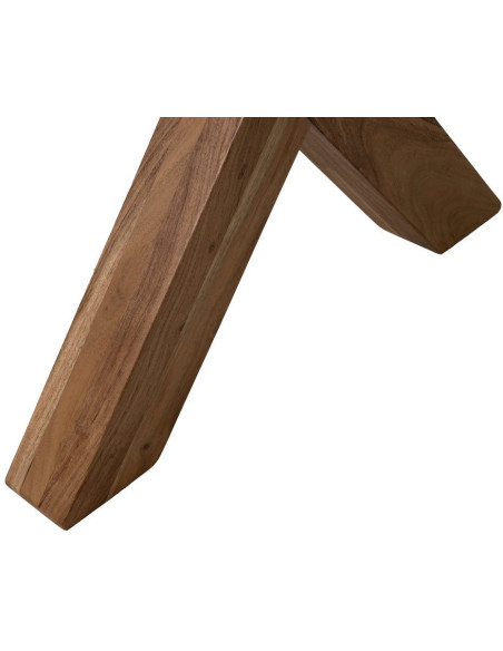 Grande Table à manger style campagne moderne Rectangulaire 6 personnes 180 cm Bois d'acacia Naturel Arvanio 