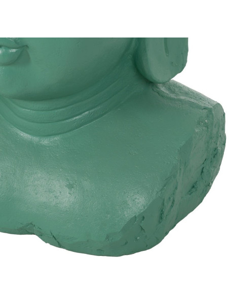 Grande Statue extérieur Tête de bouddha H 108 cm Résine de magnésium Turquoise Serenya 