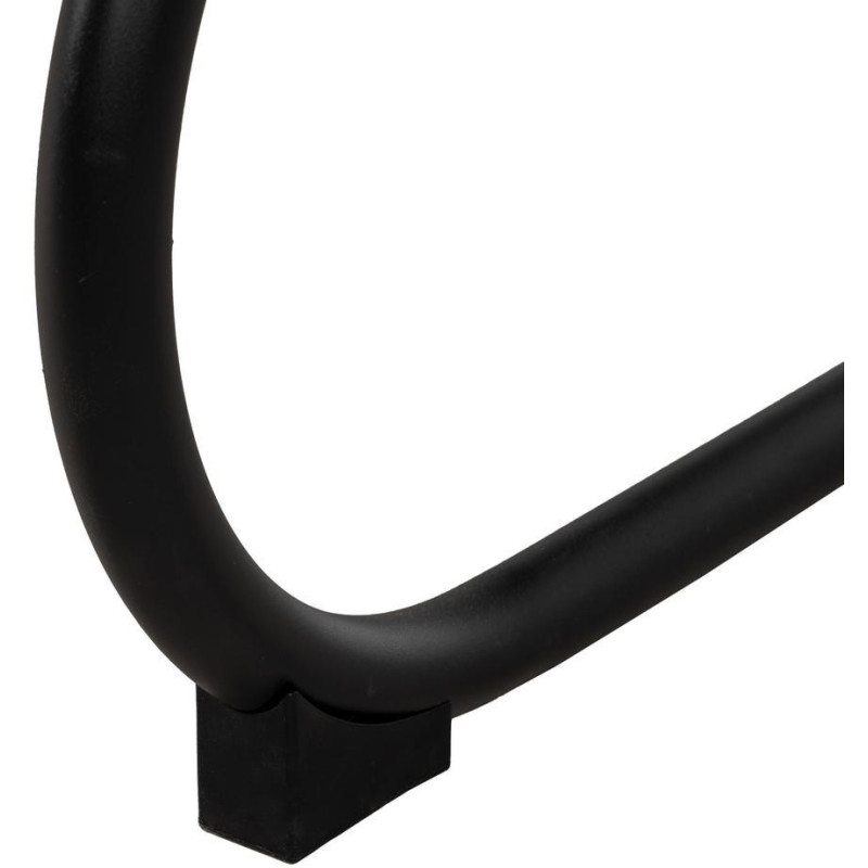 Fauteuil industriel vintage Tissu Vieux taupe Métal Noir Bois Marron foncé Arvello 