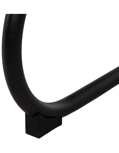 Fauteuil industriel vintage Tissu Vieux taupe Métal Noir Bois Marron foncé Arvello 