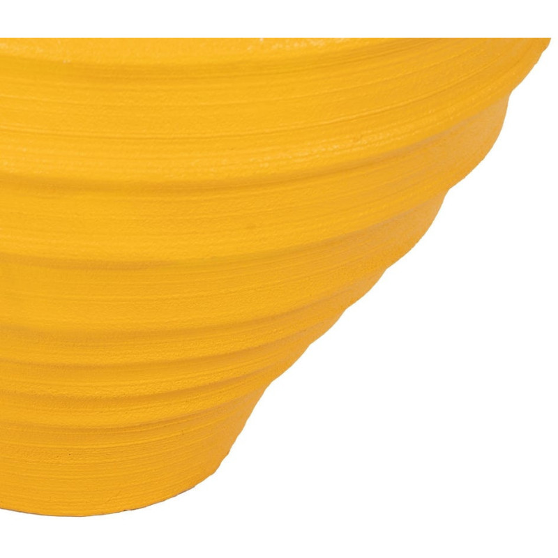 Grand Cache-pot XXL Vase méditerranéen Amphore H 60 cm Résine de magnésium Jaune Zurénia 