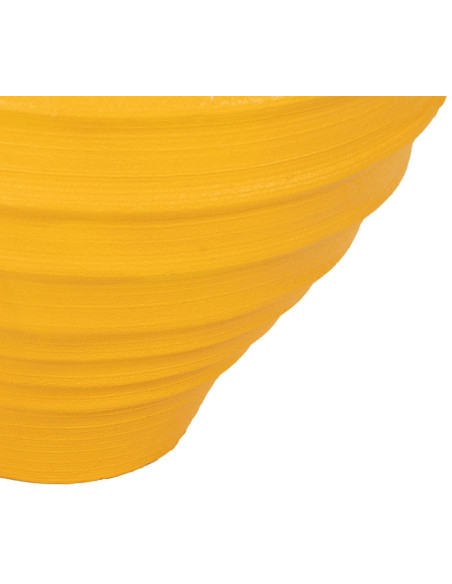 Grand Cache-pot XXL Vase méditerranéen Amphore H 60 cm Résine de magnésium Jaune Zurénia 