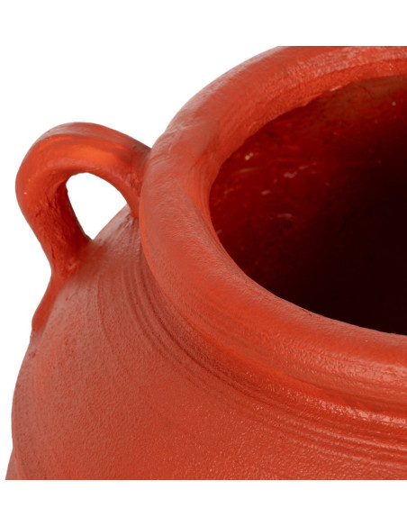 Grand Cache-pot XXL Vase méditerranéen Amphore H 60 cm Résine de magnésium Terracotta Zurénia 