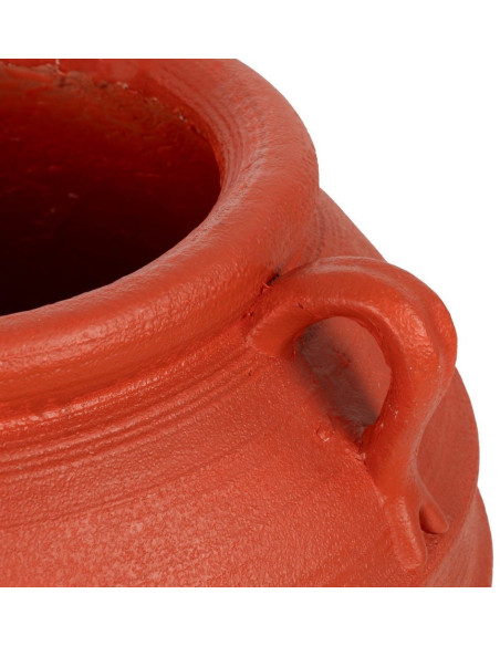 Grand Cache-pot XXL Vase méditerranéen Amphore H 60 cm Résine de magnésium Terracotta Zurénia 
