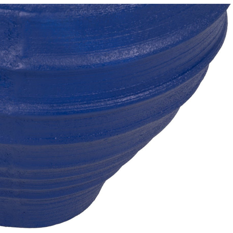 Grand Cache-pot XXL Vase méditerranéen Amphore H 60 cm Résine de magnésium Bleu foncé Zurénia 