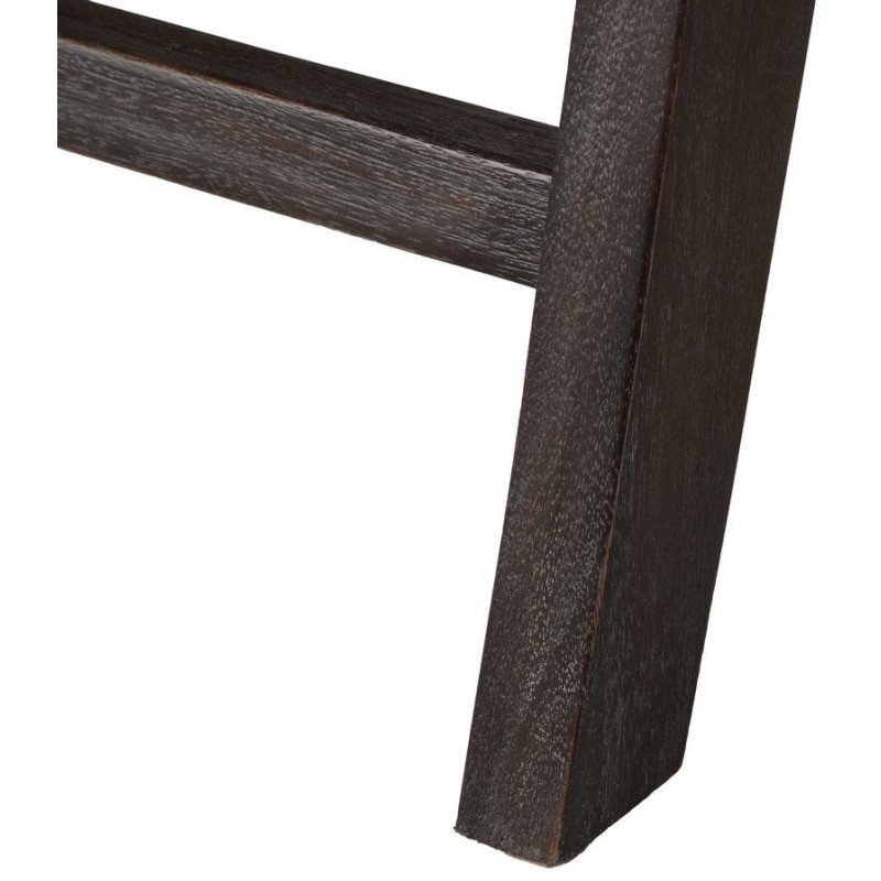 Fauteuil lounge style japandi Rotin Naturel Bois de teck Noir Kanovo 