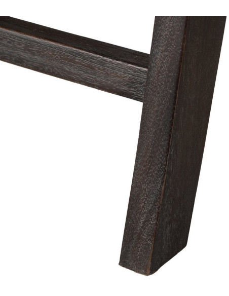 Fauteuil lounge style japandi Rotin Naturel Bois de teck Noir Kanovo 