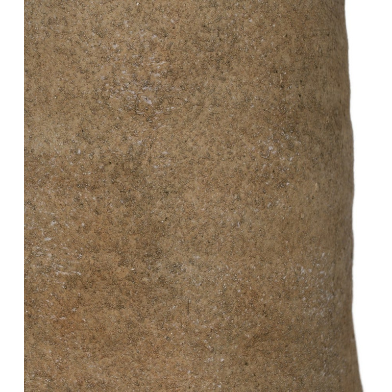 Grand Vase XXL décoratif style wabi-sabi minéral Bouteille H 68 cm Céramique Beige Kavido 