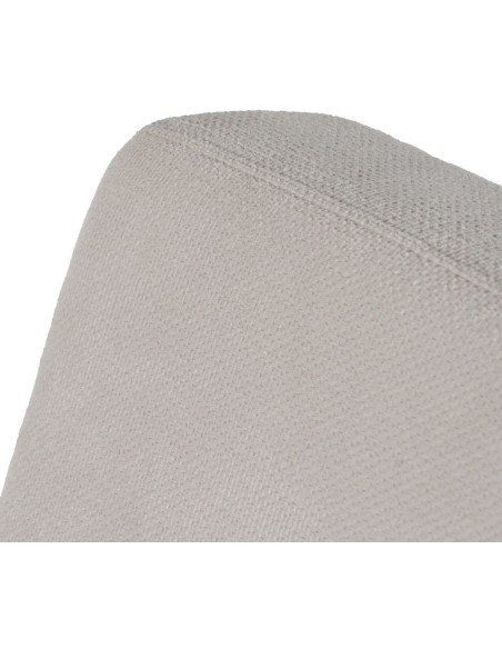 Fauteuil industriel vintage Tissu Beige Métal Noir Bois Marron foncé Arvello 