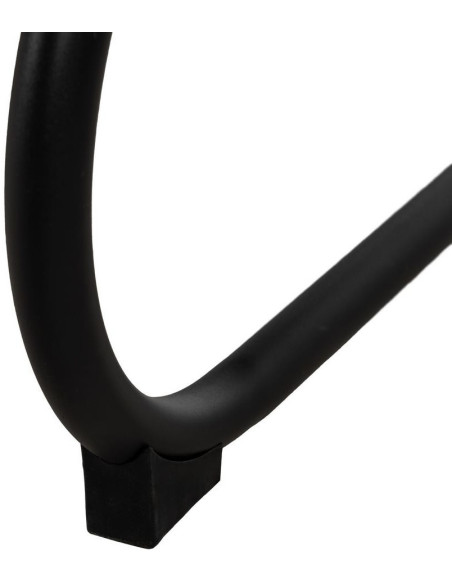 Fauteuil industriel vintage Tissu Beige Métal Noir Bois Marron foncé Arvello 