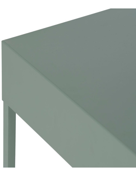 Table de chevet moderne chic 1 tiroir Métal Vert Elmyra 