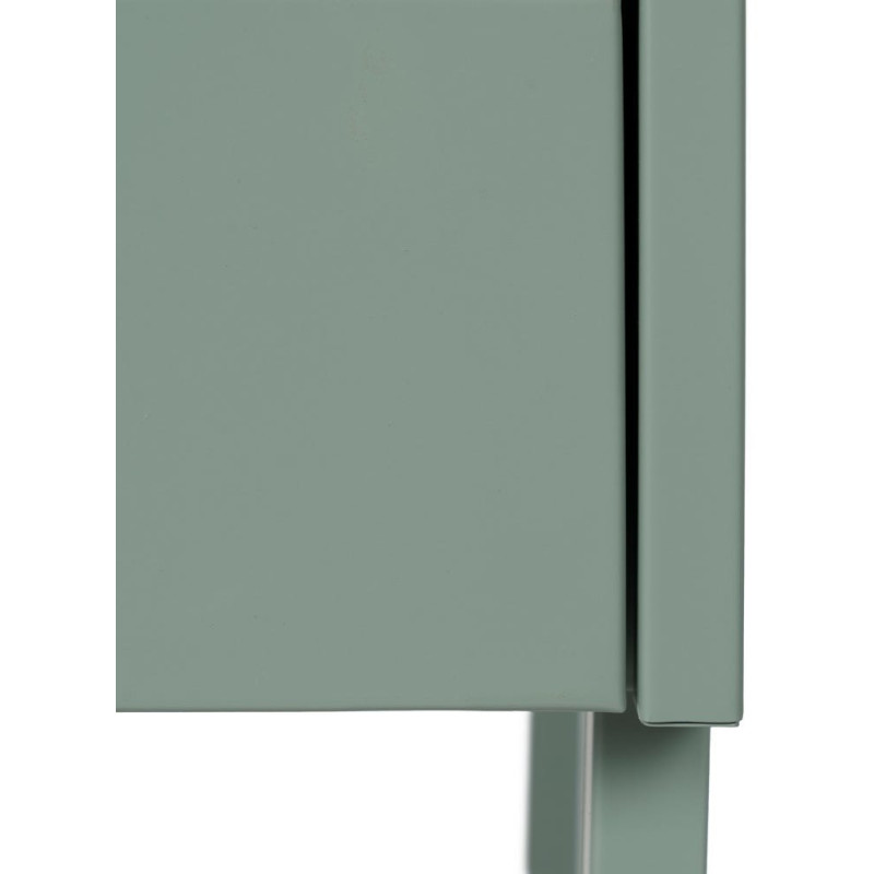 Table de chevet moderne chic 1 tiroir Métal Vert Elmyra 