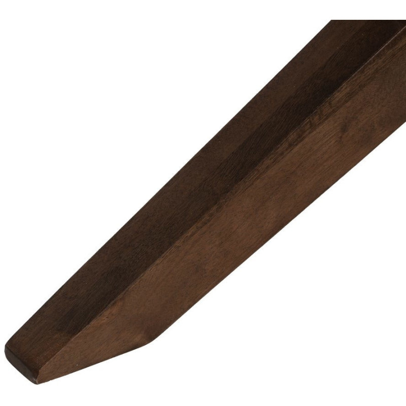 Grande Table à manger design moderne piètement sculptural Rectangulaire 6 personnes 200 cm Bois de manguier Marron Xandora 