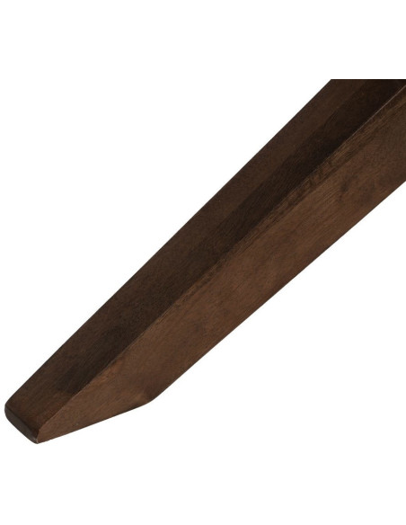 Grande Table à manger design moderne piètement sculptural Rectangulaire 6 personnes 200 cm Bois de manguier Marron Xandora 
