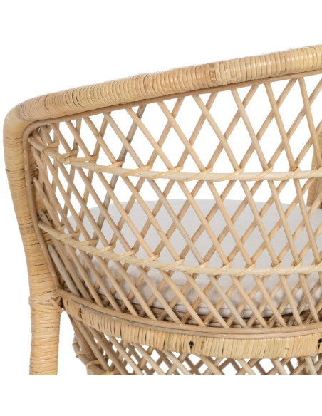 Fauteuil style bohème méditerranéen Rotin Naturel Solandro 