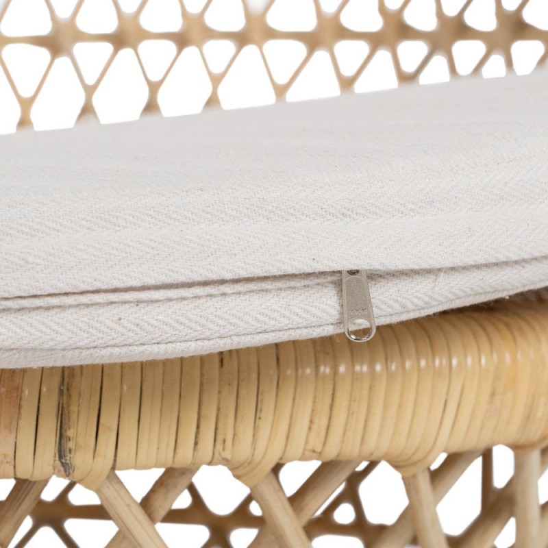 Fauteuil style bohème méditerranéen Rotin Naturel Solandro 