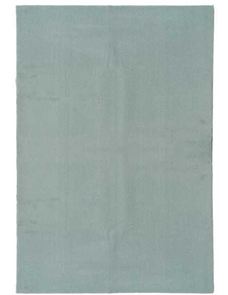 Grand Tapis style cocooning moderne Rectangulaire 160x230 Tissu Vert Albiga