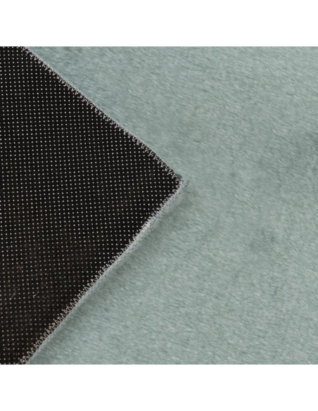 Grand Tapis style cocooning moderne Rectangulaire 160x230 Tissu Vert Albiga 