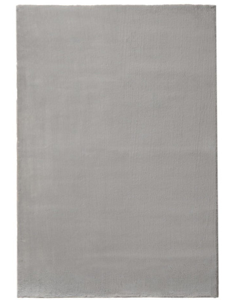 Grand Tapis XXL style cocooning moderne Rectangulaire 200x300 Tissu Gris Albiga