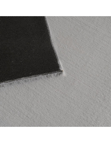 Grand Tapis XXL style cocooning moderne Rectangulaire 200x300 Tissu Gris Albiga 