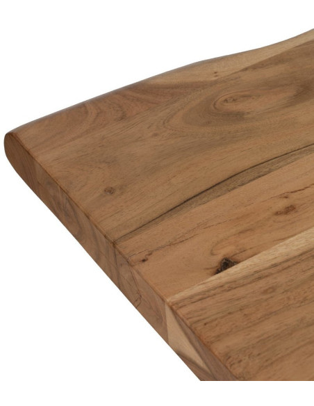 Grande Table à manger style campagne moderne Rectangulaire 8 personnes 240 cm Bois d'acacia Naturel Arvanio 