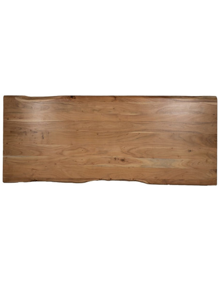 Grande Table à manger style campagne moderne Rectangulaire 8 personnes 240 cm Bois d'acacia Naturel Arvanio 