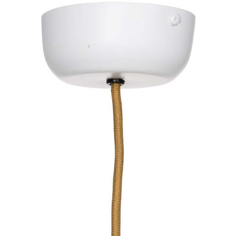 Grande Suspension Macramé Bohème chic D 50 cm Coton Blanc Maravuena 