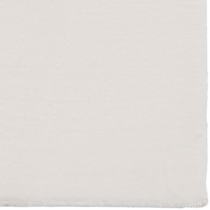 Grand Tapis style cocooning moderne Rectangulaire 160x230 Tissu Blanc Albiga 