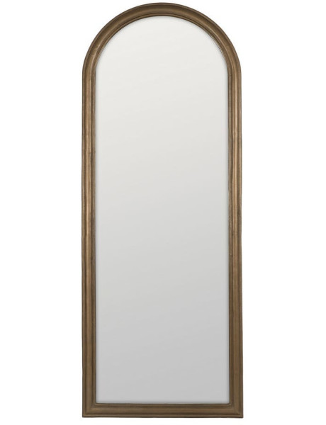 Grand Miroir mural XXL classique chic Arche 86x220 Métal Doré Arlento 