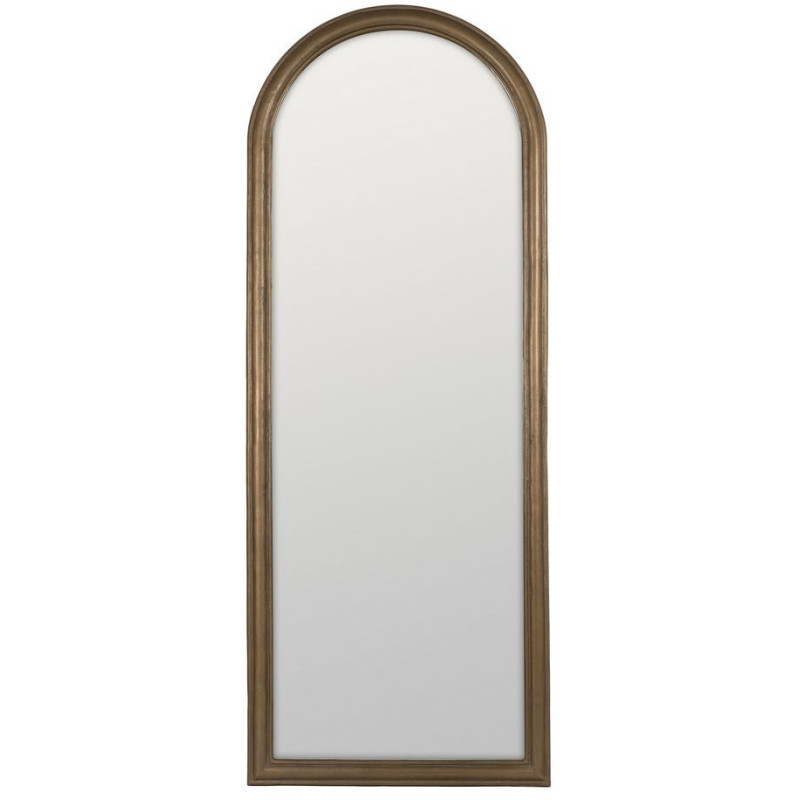 Grand Miroir mural XXL classique chic Arche 86x220 Métal Doré Arlento 