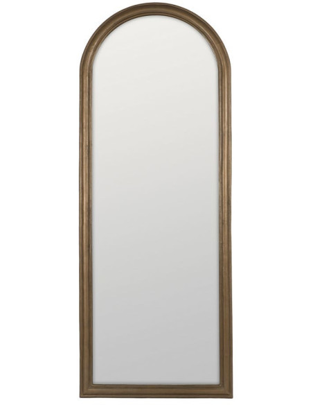 Grand Miroir mural XXL classique chic Arche 86x220 Métal Doré Arlento 