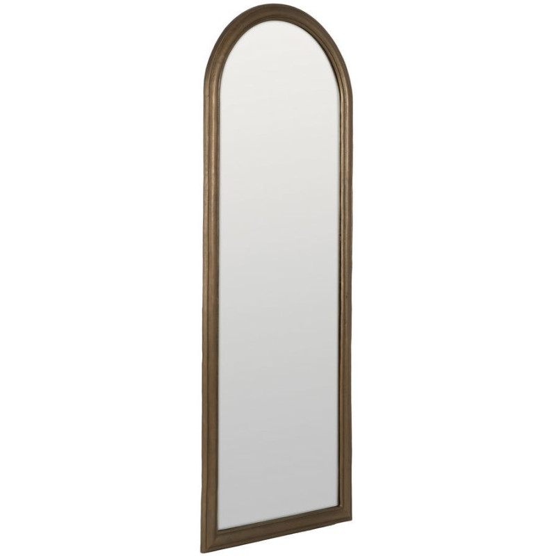 Grand Miroir mural XXL classique chic Arche 86x220 Métal Doré Arlento 
