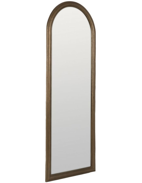 Grand Miroir mural XXL classique chic Arche 86x220 Métal Doré Arlento 