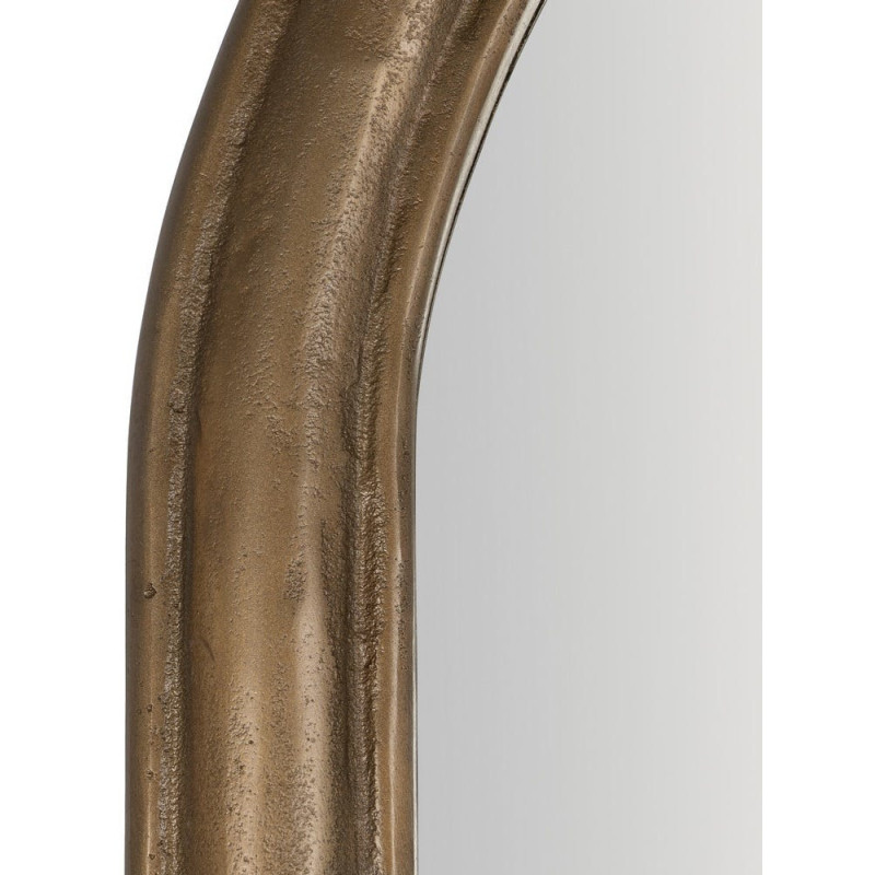 Grand Miroir mural XXL classique chic Arche 86x220 Métal Doré Arlento 